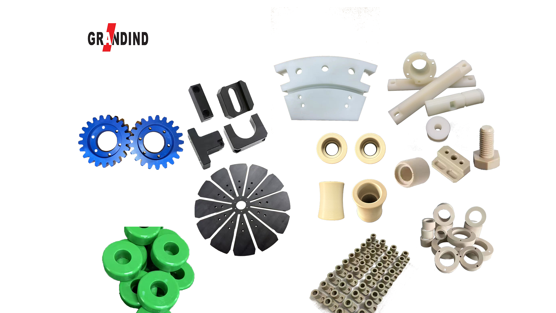 Componentes plásticos de precisão: Peças CNC PEEK, Nylon, POM